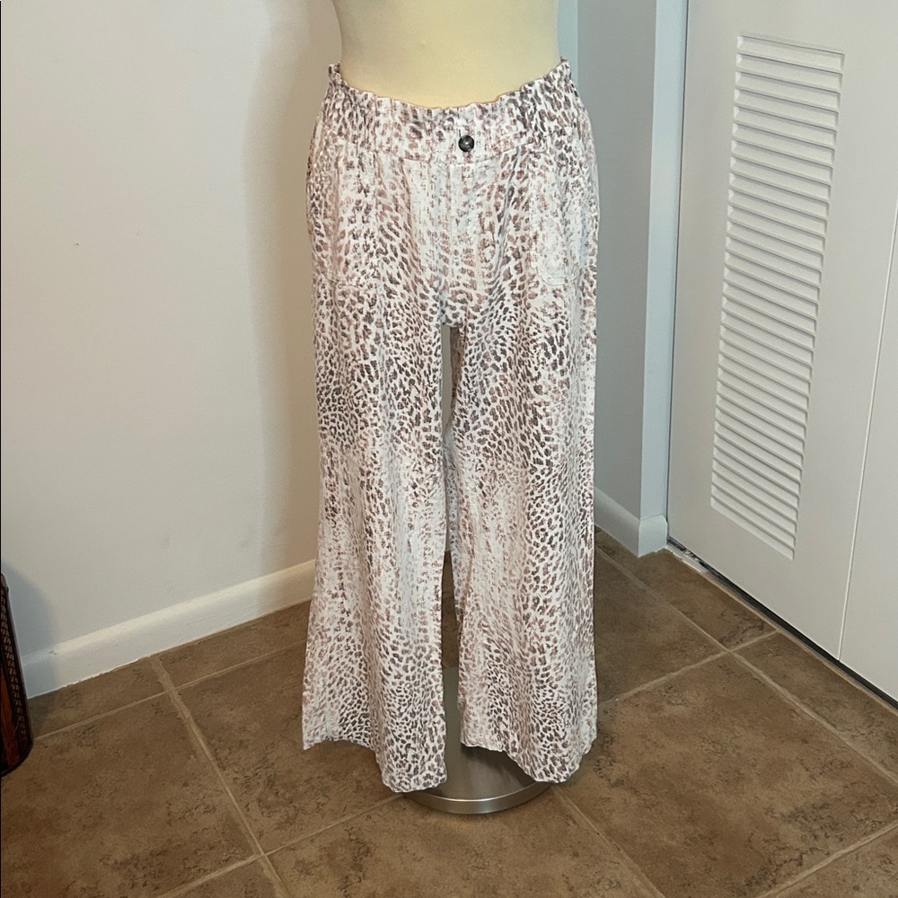 Rewash Textured Linen Blend Pants